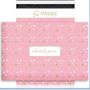 15 pcs Pink Thank You Poly Mailer